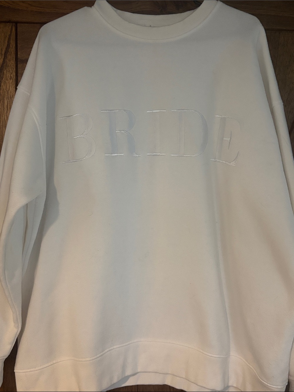 Six Stories 'BRIDE' Embroidered Crewneck Sweater